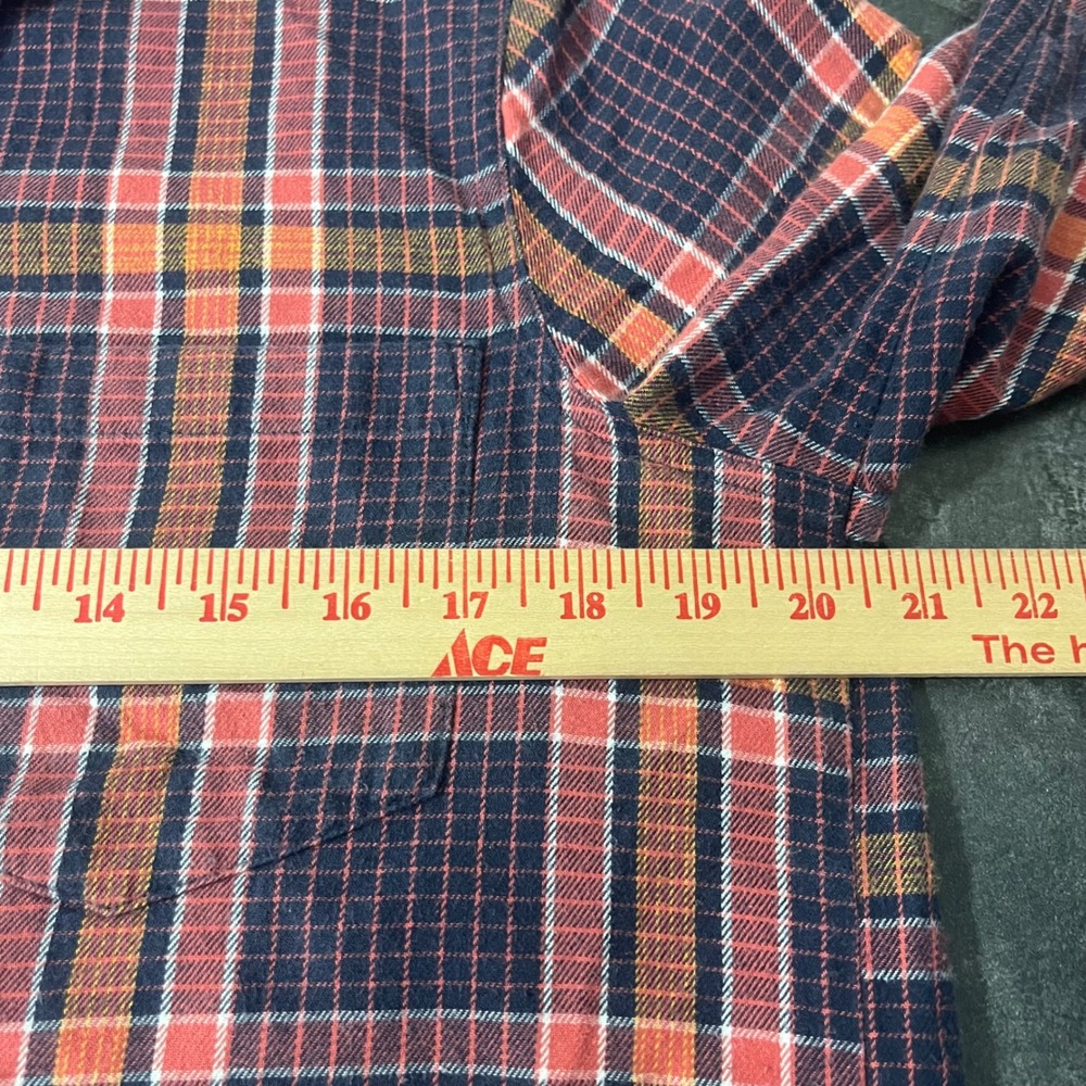 Madewell Classic Madras Plaid Button Down Shirt Medium Grunge 90's Skater - Picture 4 of 8